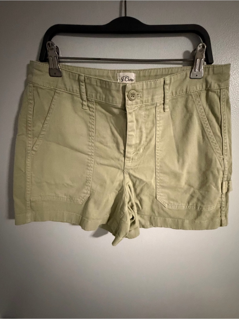 J. Crew Women's Light Olive Green Cargo Shorts